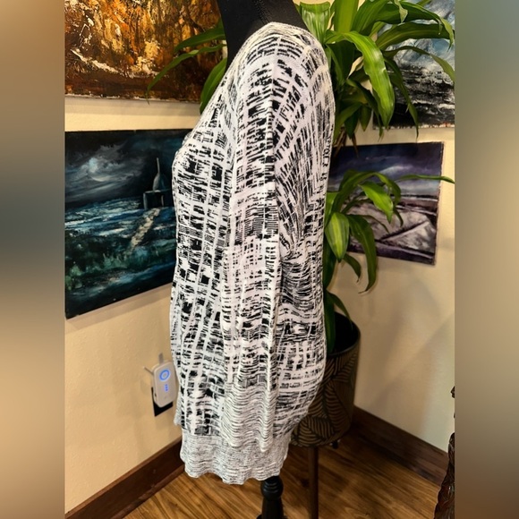 Lane Bryant white and black cardigan 18/20 - Picture 5 of 5